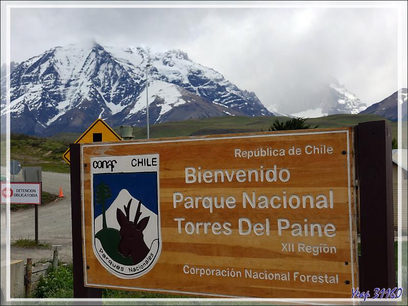 L'entrée du Parque Torres del Paine - Patagonie - Chili