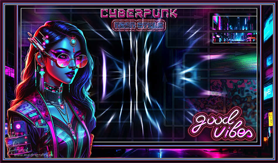 Cyberpunk, neon style