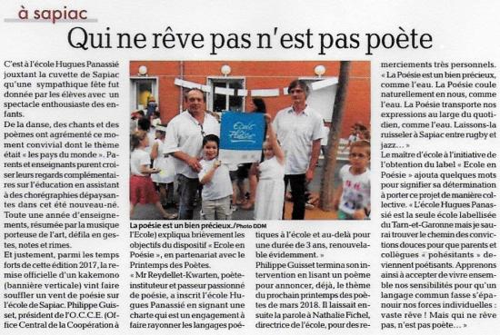 ÉCOLE EN POÉSIE