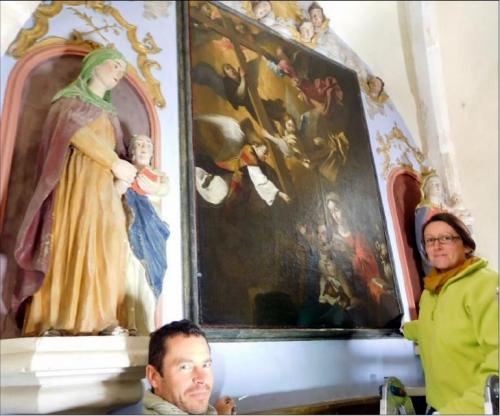 Le tableau de la Chapelle Saint-Anne à Courcelles enfin restauré