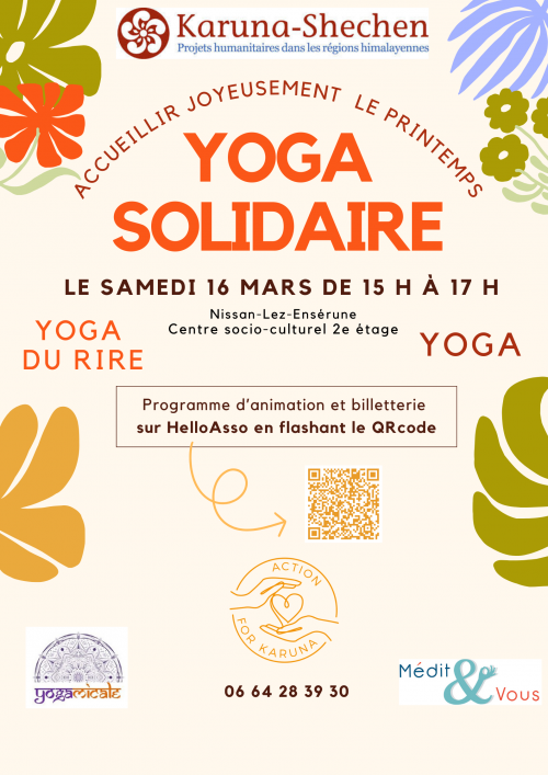 YogAmicale et Médit&Vous pour Karuna