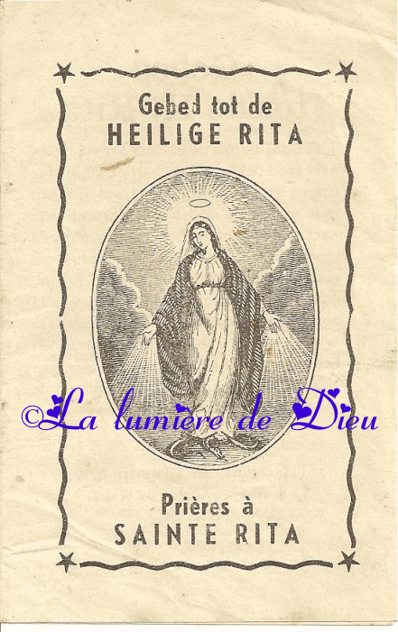 Gebed tot de H. Rita