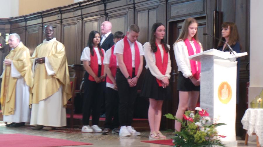 confirmation en l'église de Petit-Réderching le 12 juin 2022