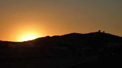 moulins soleil couchant