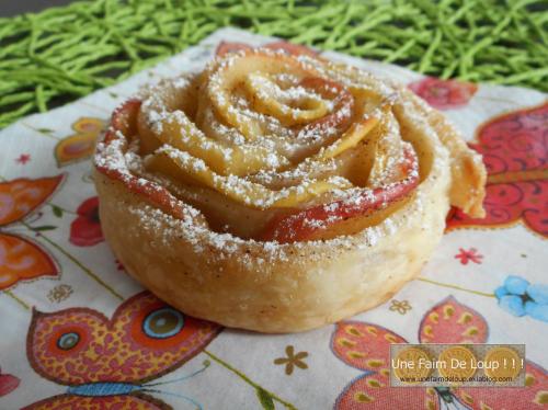Roses feuilletées aux pommes 