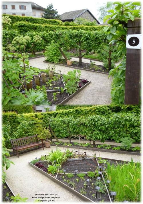 Voyage à Yvoire : Jardin des 5 sens