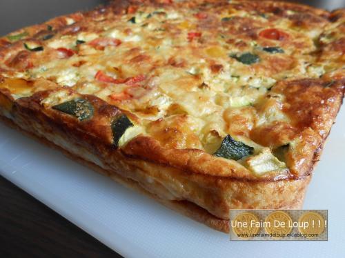 Clafoutis aux courgettes & tomates cerises