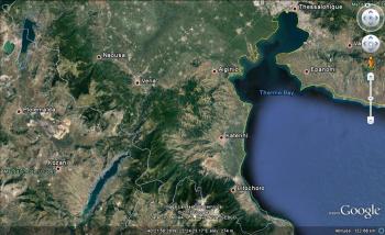 Le lac Polyphytos un peu avant l'orage * Η λίμνη του Πολυφύτου