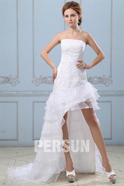 Robe de mariée ligne A en organza