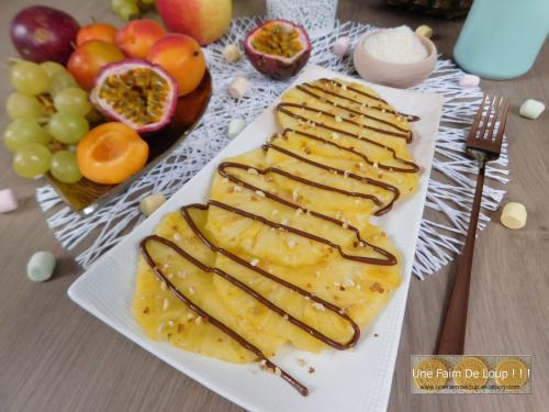 Carpaccio d’ananas " facile et rapide "
