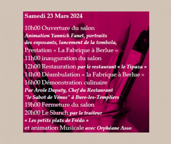 Le salon Art et Saveurs des Lion's  revient les 23 et 24 mars 2024  pour notre plus grand plaisir !