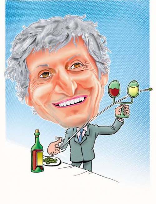 Caricature de Didier Codorniou, maire de Gruissan