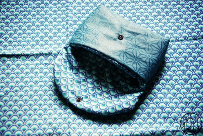 Petites pochettes bleues