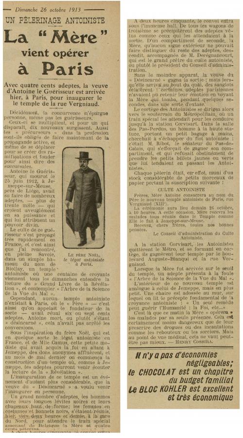 Excelsior 26 octobre 1913 - suite en page 2