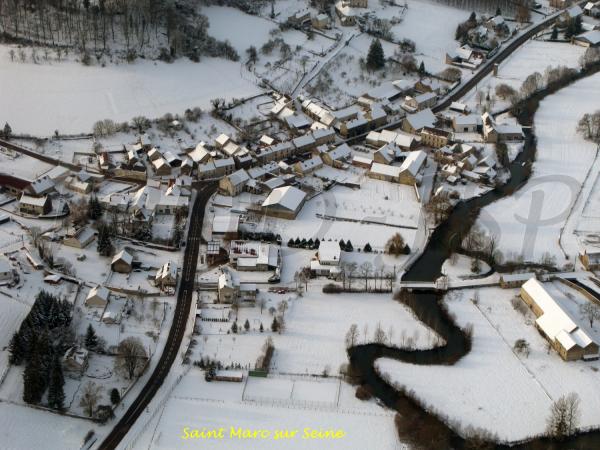 Le Châtillonnais vu du ciel...en hiver