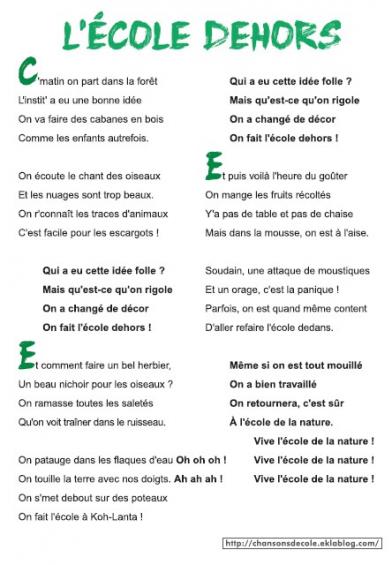 L'école dehors
