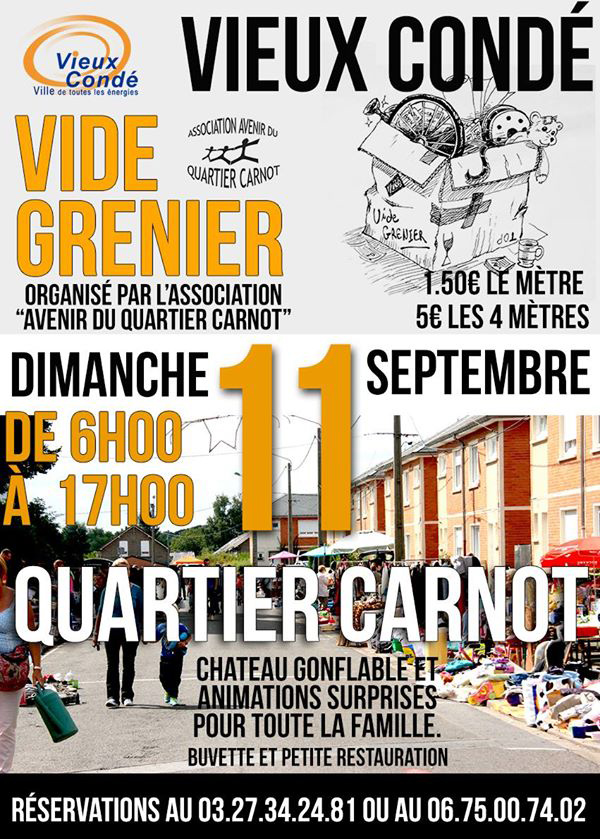 Vide-grenier, à Vieux-Condé