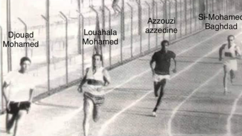 LOUAHLA Mohamed avec ses coéquipiers du MCA