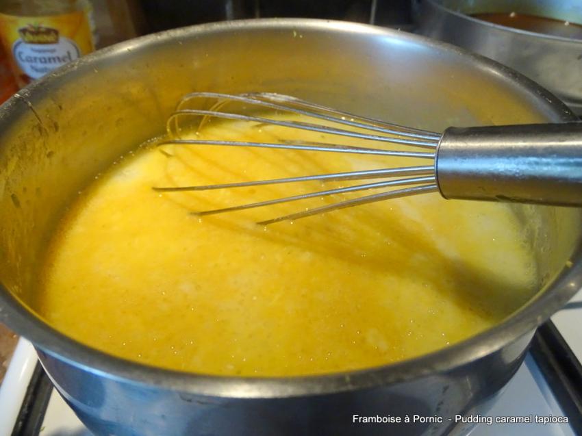 Pudding caramel tapioca 