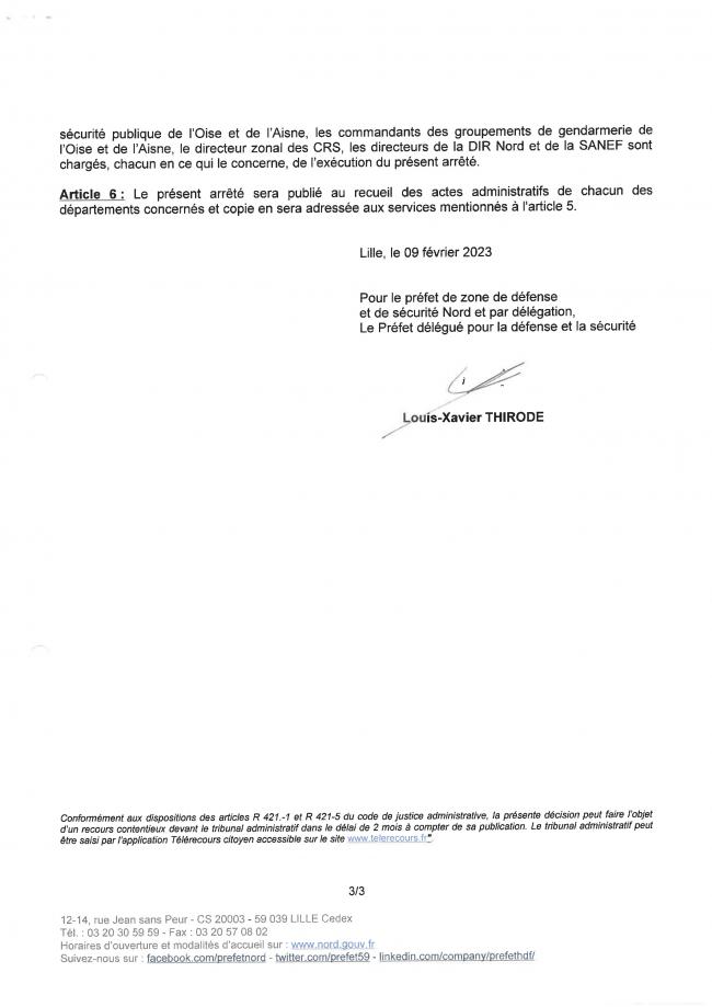 Arrêté pour limiter la pollution de l'air, valide jusqu'au 10/02/2023