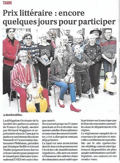 ANNONCES DU CONCOURS