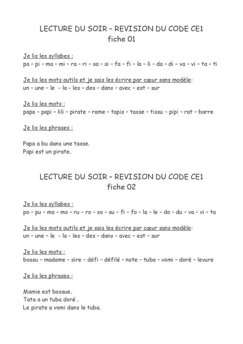 Lecture adaptée