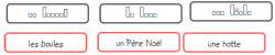 Cartes nomenclature Noël