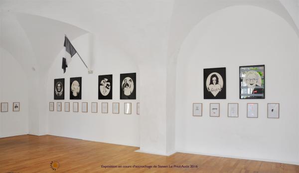 STEVEN LE PRIOL EXPOSITION EN MONTAGE galerie Point to Point