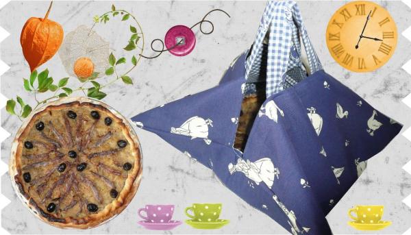 Pissaladière et sac à tarte