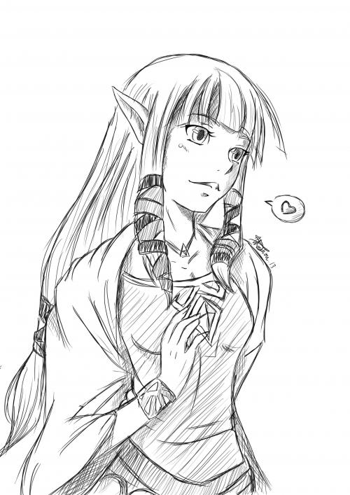 • Croquis Zelda Skyward sword