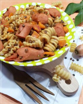 ONE POT PASTA DE SAUCISSES AUX LENTILLES AU COOKEO