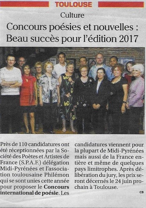  CONCOURS SOUS PRESSE