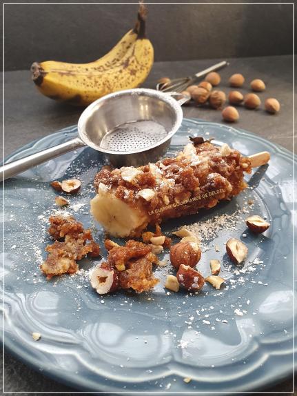BEIGNETS DE BANANES SPÉCULOOS,NOISETTES