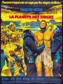 LA PLANÈTE DES SINGES BOX OFFICE FRANCE 1968 AFFICHE DE JEAN MASCII