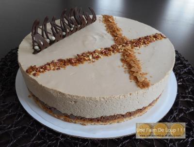 Entremet dulcey et croustillant praliné