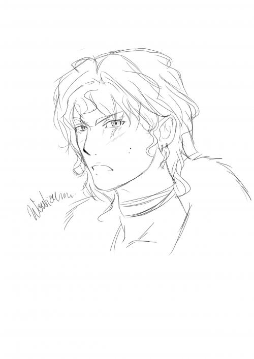 • Croquis personnages de l'histoire ''l'enfant sourd et l'elfe" (3) [Personnages]