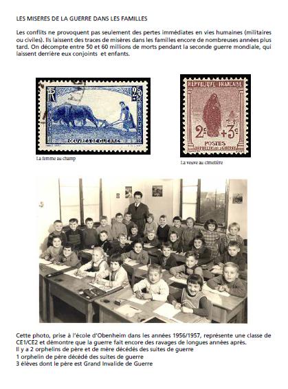 * Cérémonie du 16 avril 2015 (suite) : les enfants d'Obenheim à Strasbourg et à Obenheim