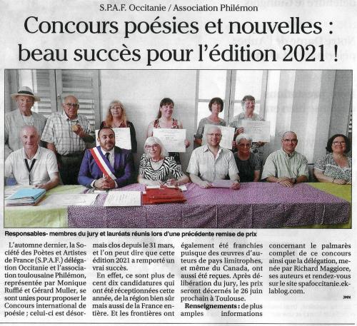 ECHOS DU CONCOURS