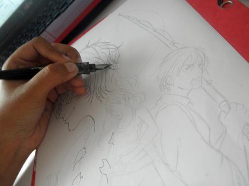 • Couverture de mon oneshot (WIP 2)