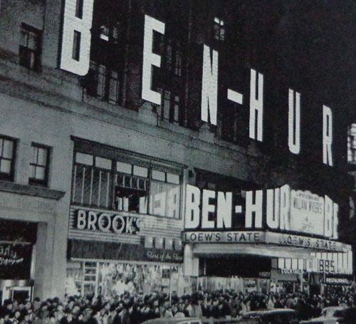 BEN HUR AT LOEW'S STATE 1959