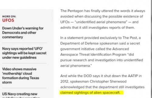 Les vidéos d'ovnis du Pentagone 