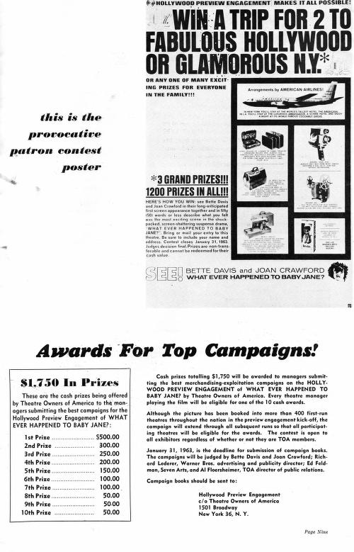QU'EST-IL ARRIVE A BABY JANE (1962) PRESSBOOK 