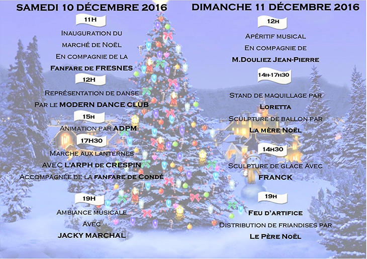 Marché de Noël, à Thivencelle