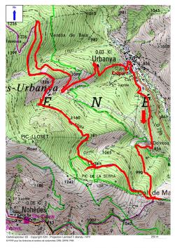 Le Circuit de la Matte (Mata) (1.205 m) depuis Urbanya (856 m)