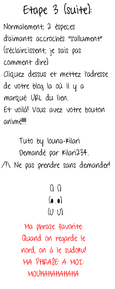 Faire un bouton de blog animé