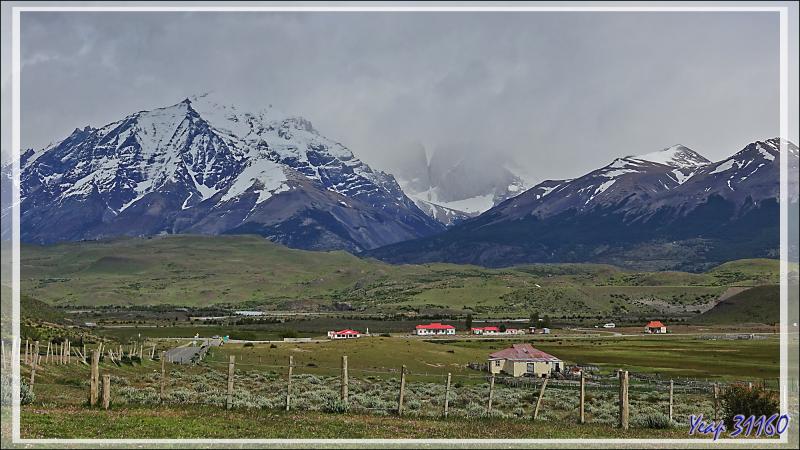 Paysage vu depuis le Lac Amarga - Torres del Paine - Patagonie - Chili