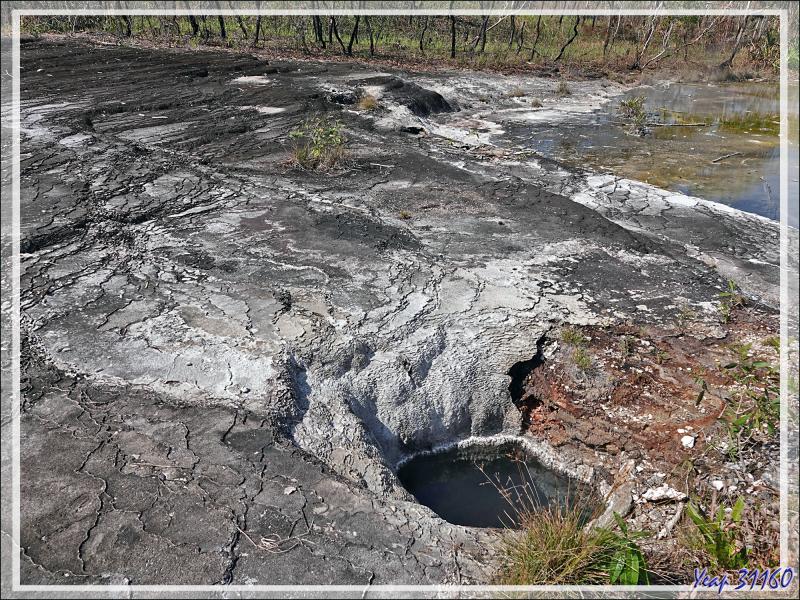 Débarquement à l'île Fergusson, puis, accompagnés par des guides locaux, direction de la source d'eau chaude de Deidei, avec ses fumées et ses geysers - Papouasie Nouvelle-Guinée