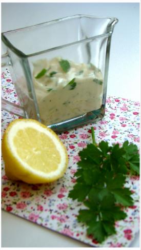 VINAIGRETTE AU YAOURT AU PERSIL