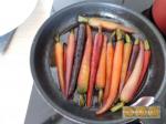 Paupiettes aux légumes et carottes glacées au miel