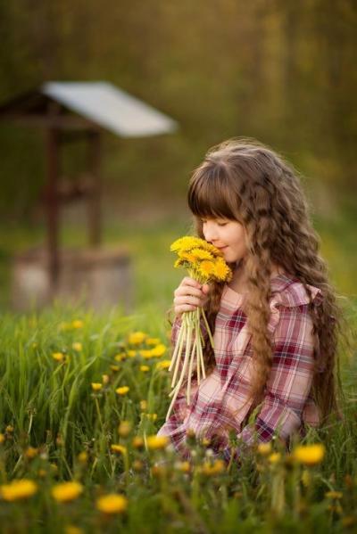 Petites filles et fleurs(2)